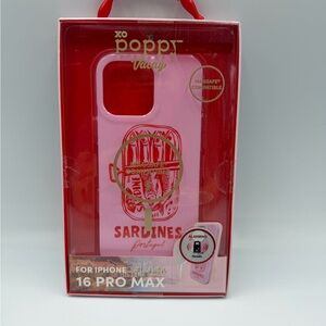 pop Vacay Pink Sardines iPhone 16 Pro Max Case